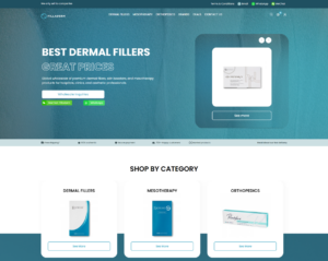 UI/UX of filladerm's homepage